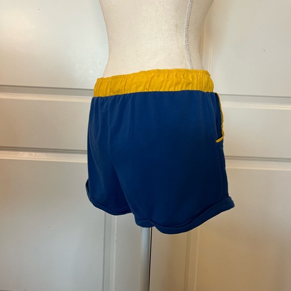 Hot Topic Riverdale Varsity Girls Cheer Soft Shorts Blue & Yellow - Picture 9 of 15